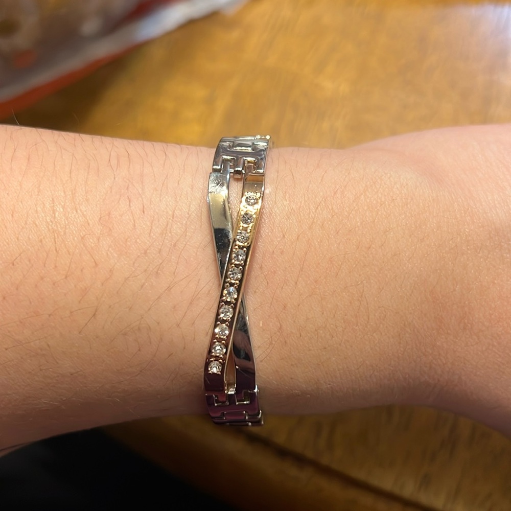 Gold and silver bracelet